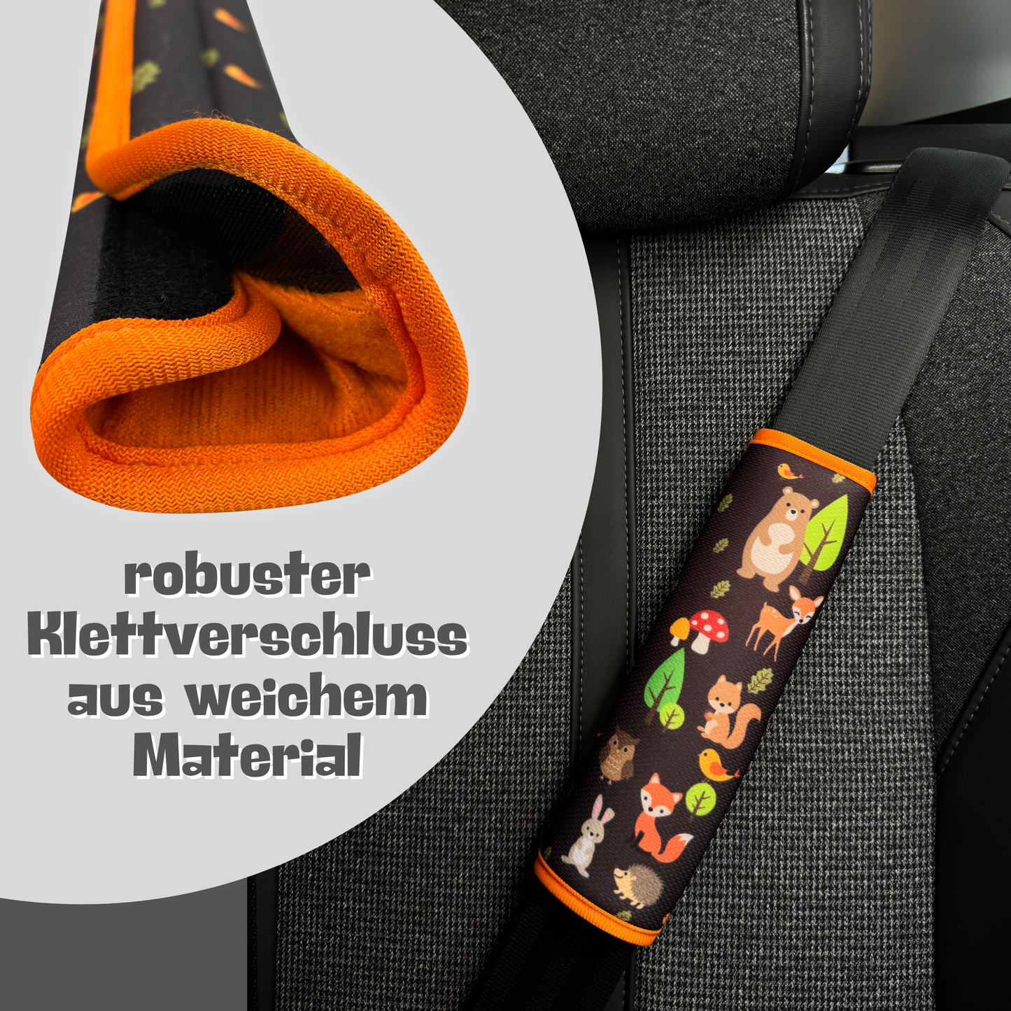 Auto Gurtschutz Waldtiere