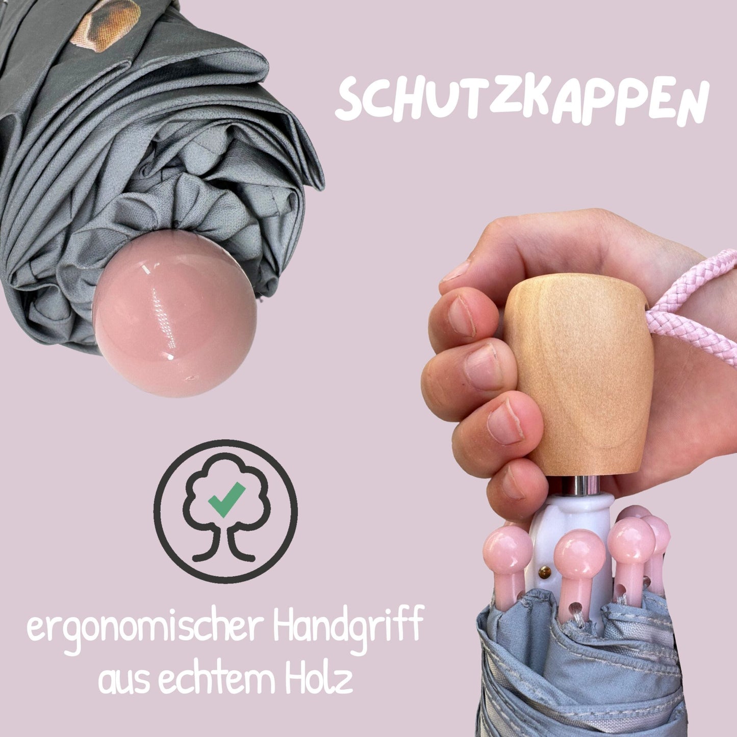 Kinder Regenschirm Pferd mit Reflektor – Magic Sicherheitsschirm