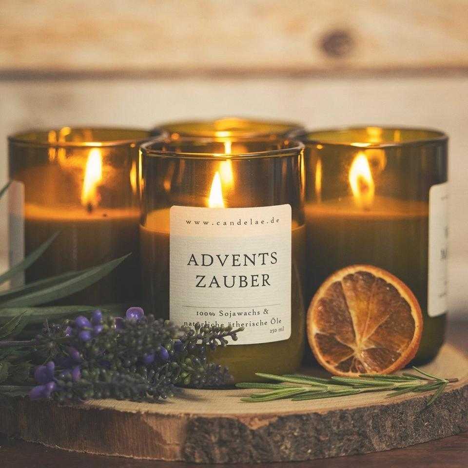 Duftkerze Advent – Adventszauber Sojawachs Zimt
