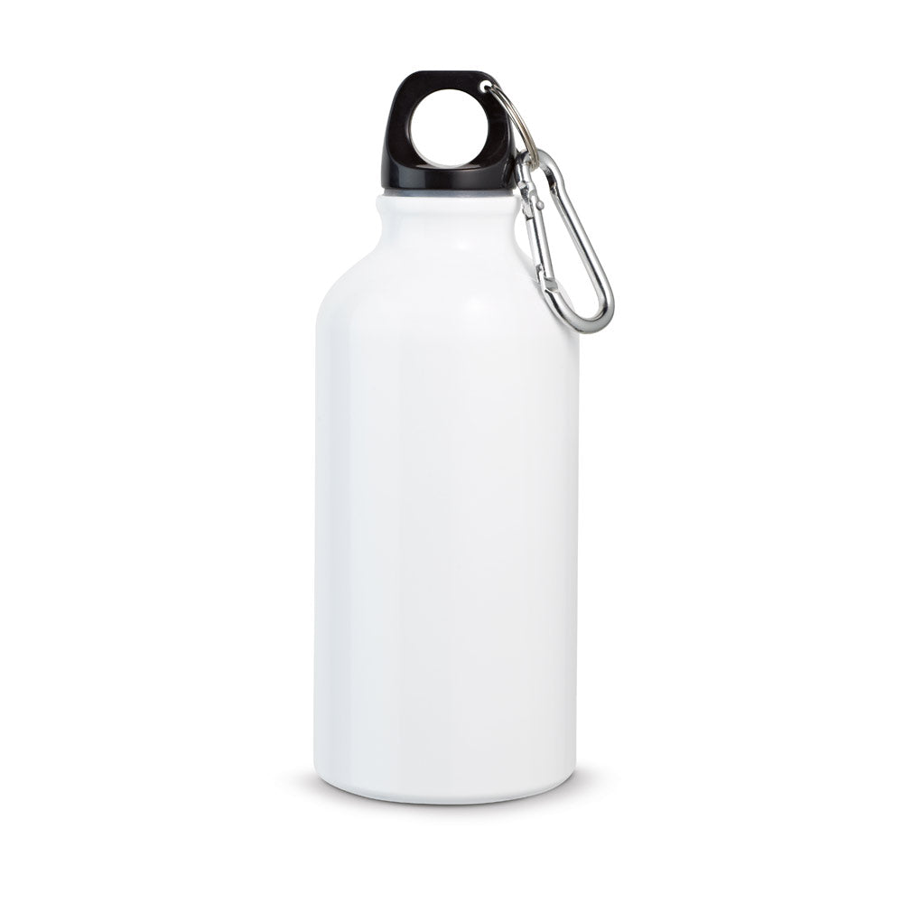 Personalisierte Trinkflasche 400ml mit Karabiner - Individuell Bedruckbar