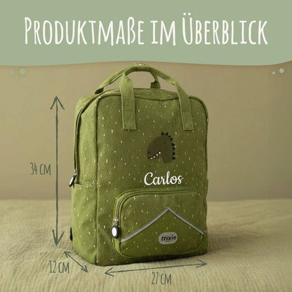 
Trixie XXL Rucksack grün mit namen und dino