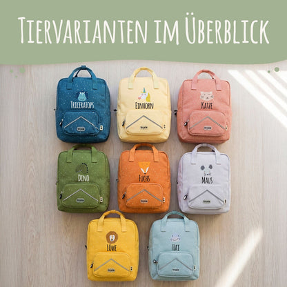 Personalisierter Kinderrucksack XXL – Trixie mit Namen | Kindergarten & Schule