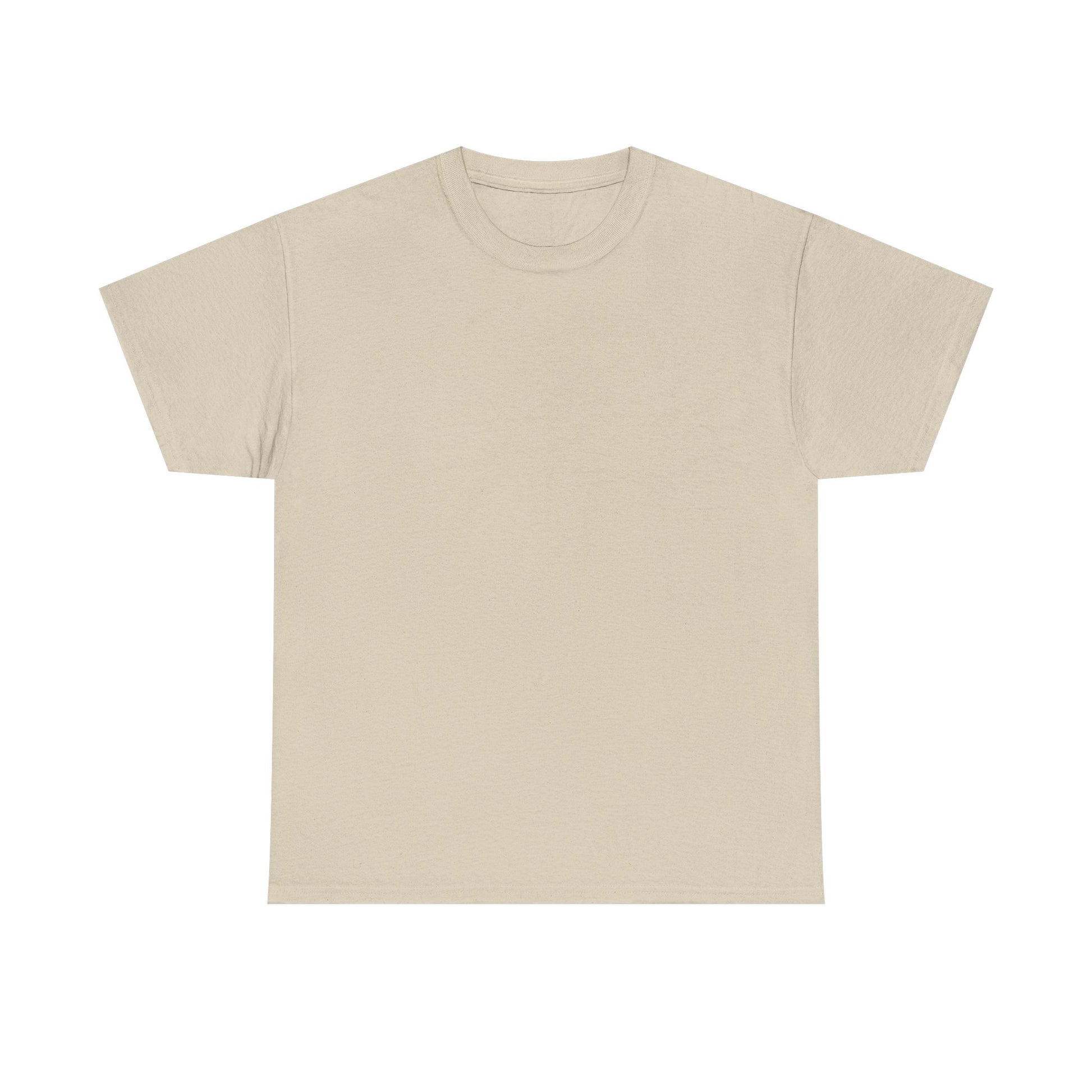 Naturfarbenes Koordinaten-T-Shirt mit Wunschort auf Rückseite, OEKO-TEX