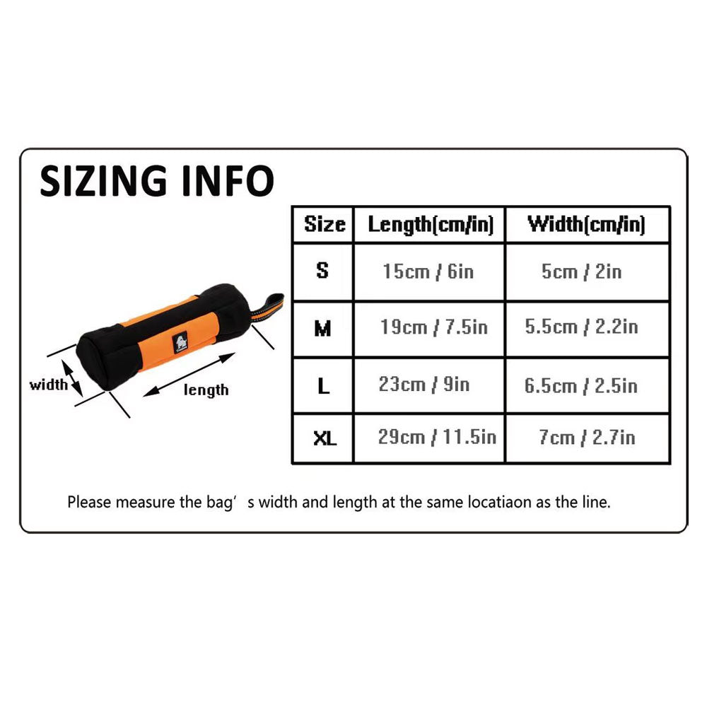 Leckerli-Beutel Hund – Snack Dummy Neongelb, S–XL