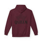 Vorderseite - Weiß/Hell): "QUEEN Partner Hoodie weiß - Pärchen Pullover für Sie mit elegantem Design"

