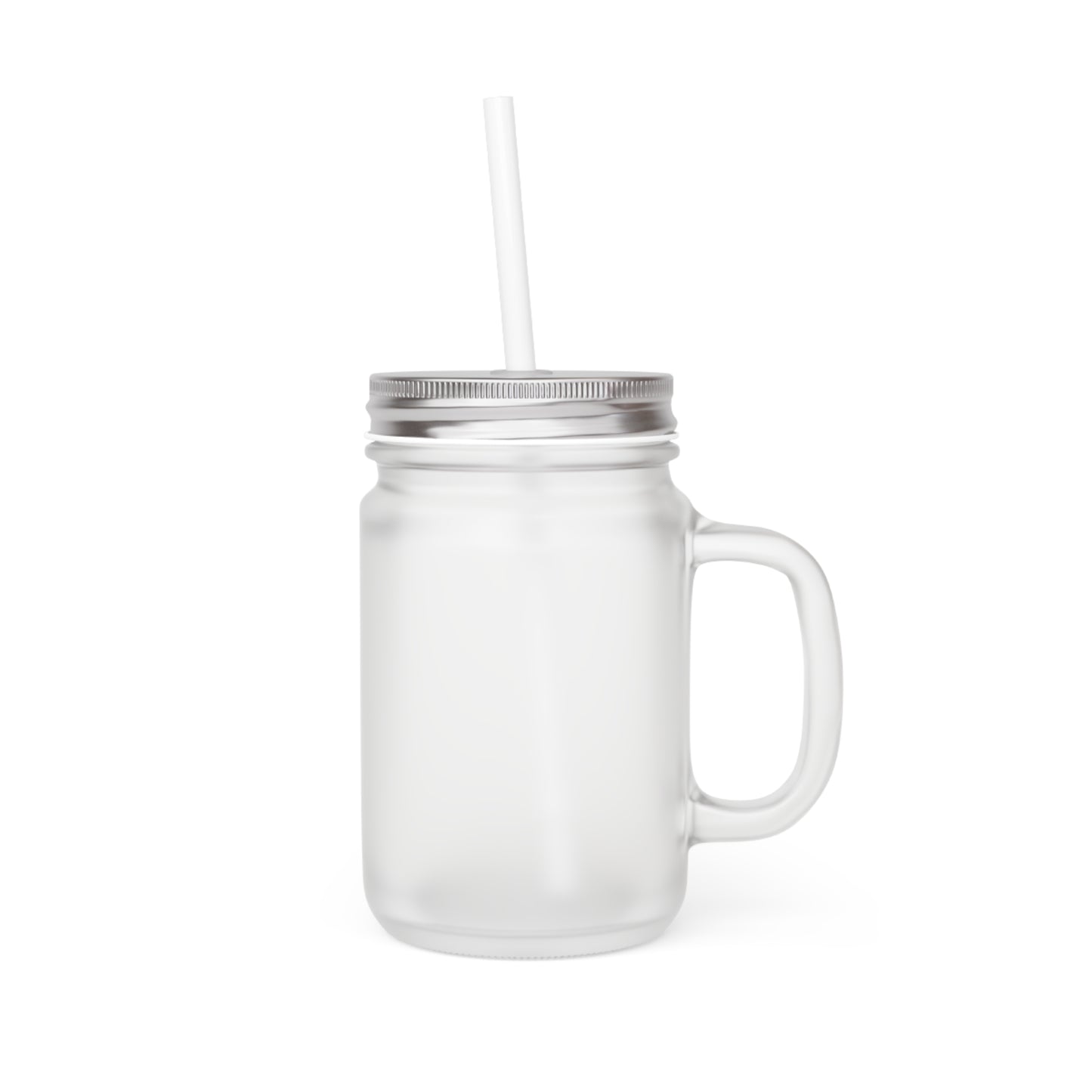 Personalisierbarer Becher mit Strohhalm aus Glas – Vintage Trinkglas