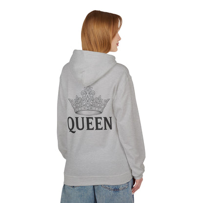 Partner Hoodie 'QUEEN' – Personalisierter Couple Pullover für Sie