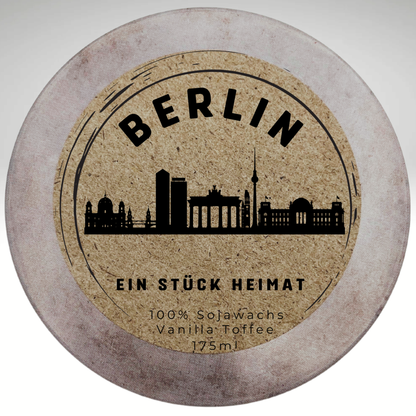 Personalisierte Duftkerze Stadt-Design – Skyline Kerze kaufen