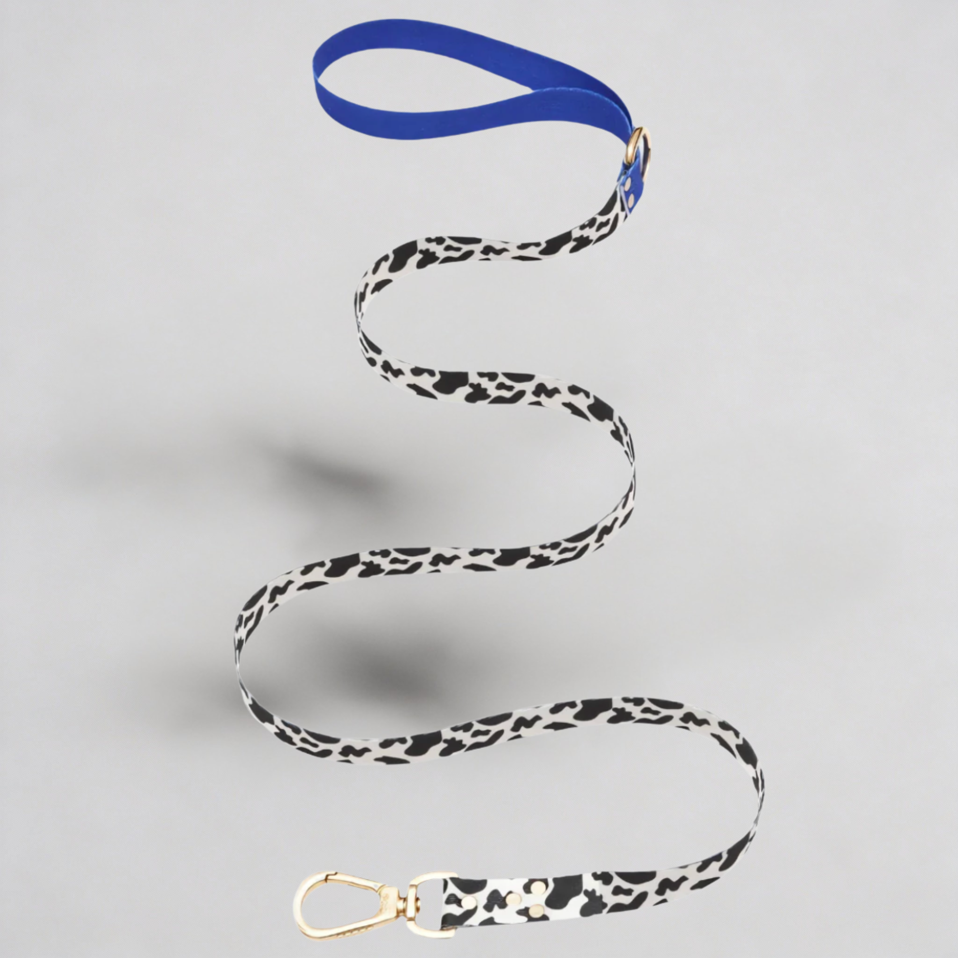 

Bild 2: Hundeleine Blueberry 1,1m - Leichte Premium-Leine mit Gold-Details

