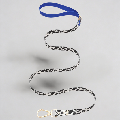 

Bild 2: Hundeleine Blueberry 1,1m - Leichte Premium-Leine mit Gold-Details

