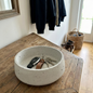 Betonschale Schwarzwald-Massiv rund handgegossen 18cm – Deko Schale Beton grau minimalistisch

