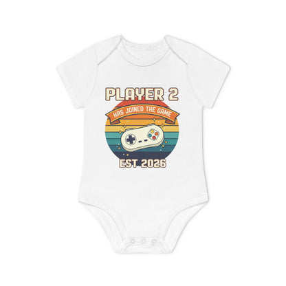 Player 2 Baby Body – Gaming Neugeborenen Geschenk Retro