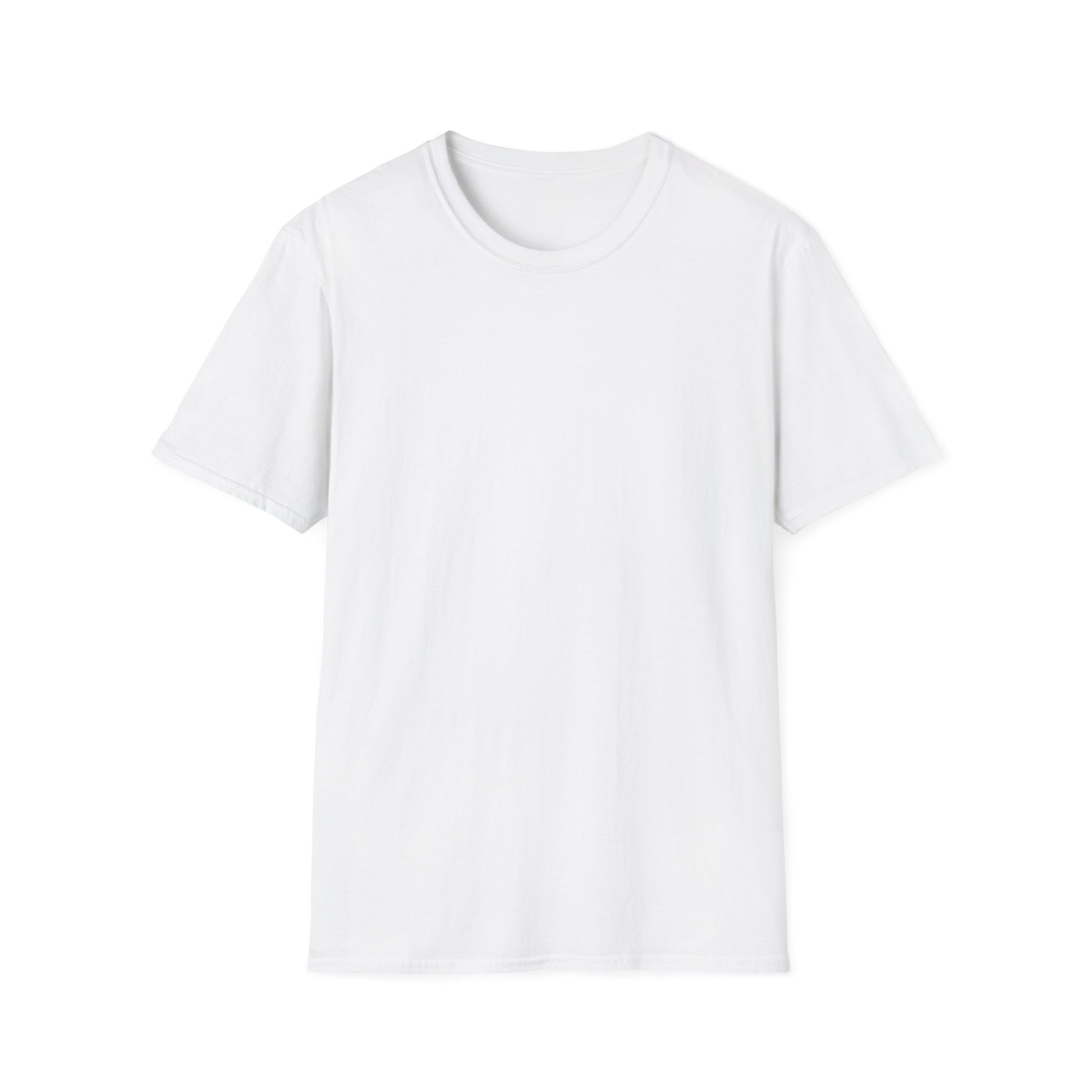 Weißes T-Shirt Vorderansicht Wanna Date Me Design personalisierbar

