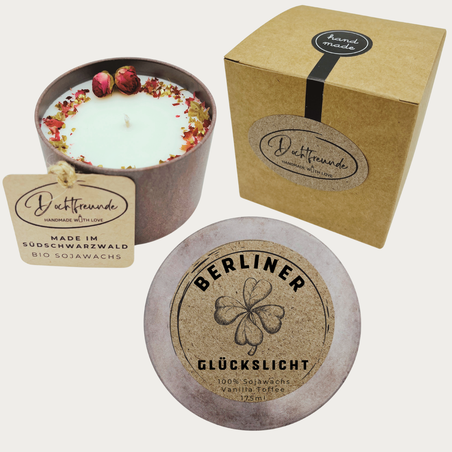 Personalisierte Duftkerze Lifestyle – Vanilla Toffee Duft – einzigartiges Geschenk Frauen Männer
