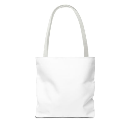 Canvas Shopper Tasche weiß - Mockup mit Cartoon-Design