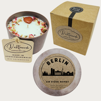Personalisierte Duftkerze Stadt-Design – Skyline Kerze kaufen