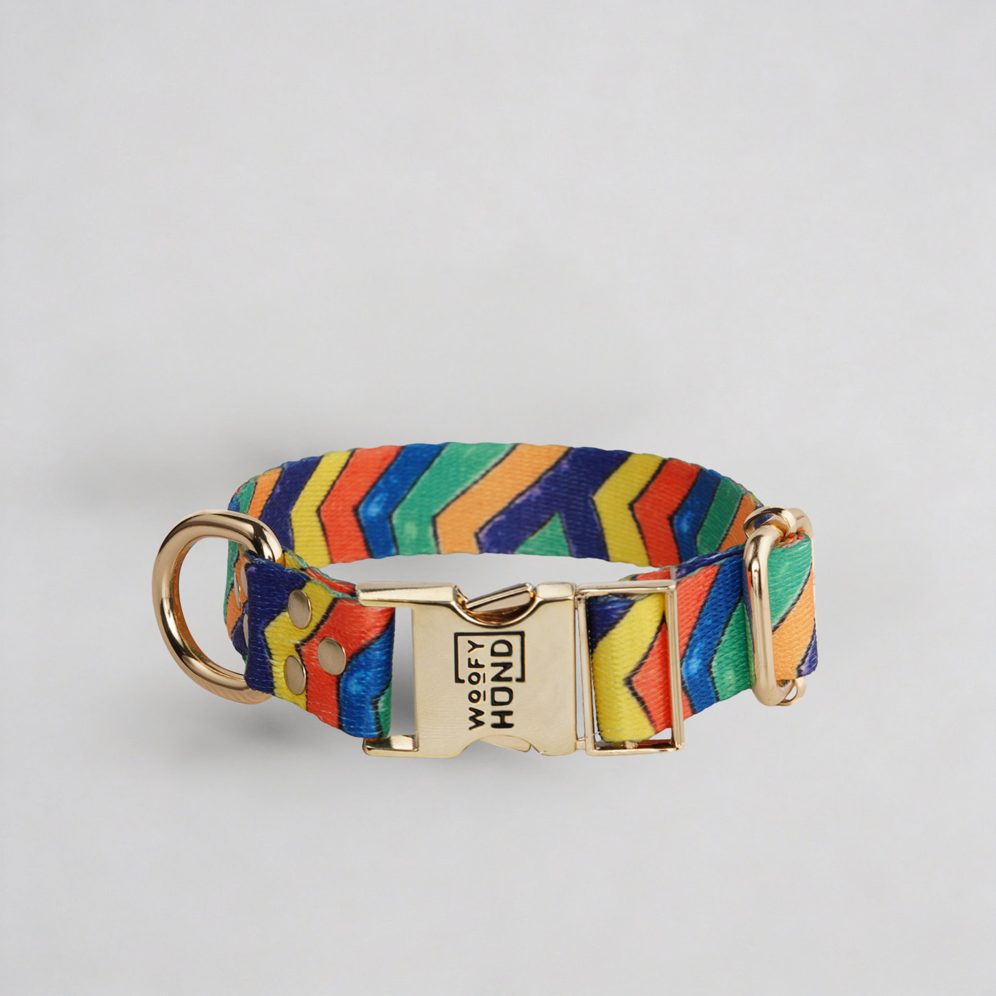 hundehalsband Festival mit Goldmetall-Accessoires - Schnelltrocknend Polyester

