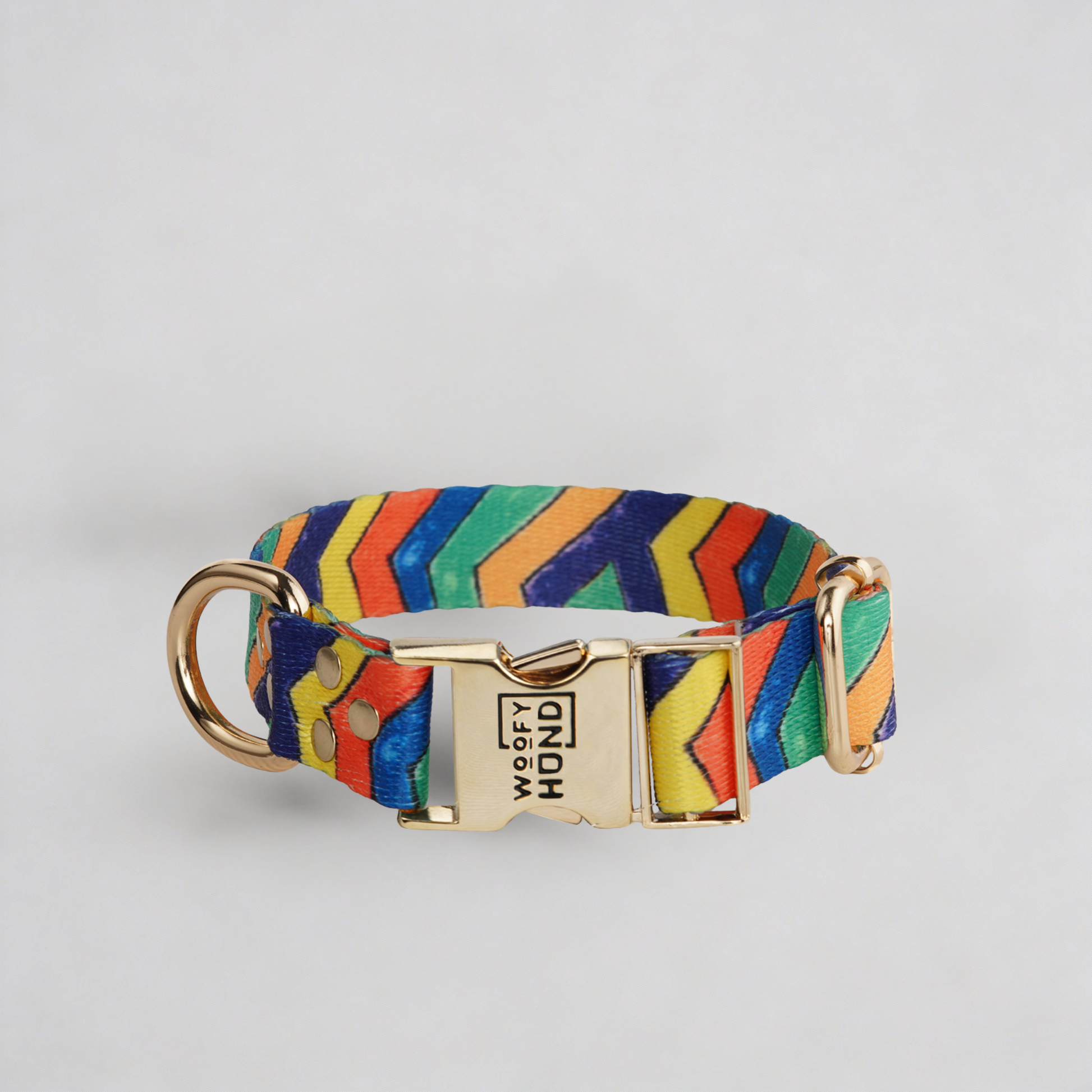 hundehalsband Festival mit Goldmetall-Accessoires - Schnelltrocknend Polyester

