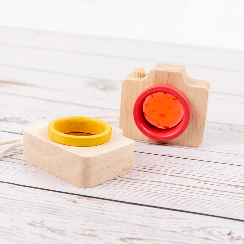 Holz Spielzeugkamera Beige – nachhaltiges Lernspielzeug für Kinder ab 3 