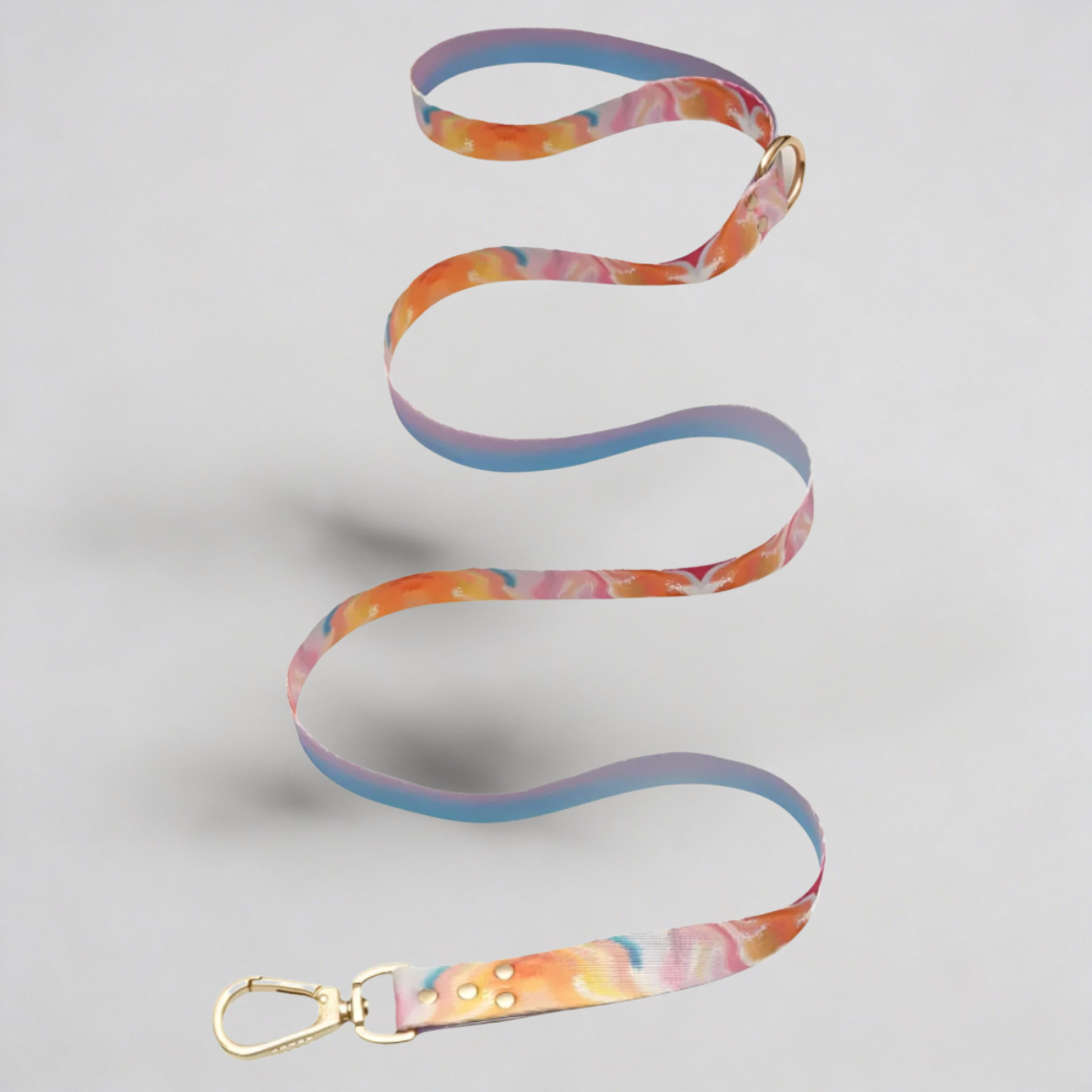  Hundeleine Aurora Detail - Premium Goldmetall-Verschluss und Karabiner

