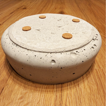 Betonschale handgegossen Schwarzwald – Beton Deko Schale oval rund – Wohnaccessoire Geschenk