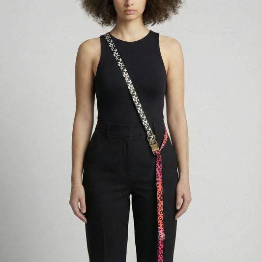 Hands-Free Hundeleine CandyMix - Freihändig als Hüftleine mit Goldmetall
