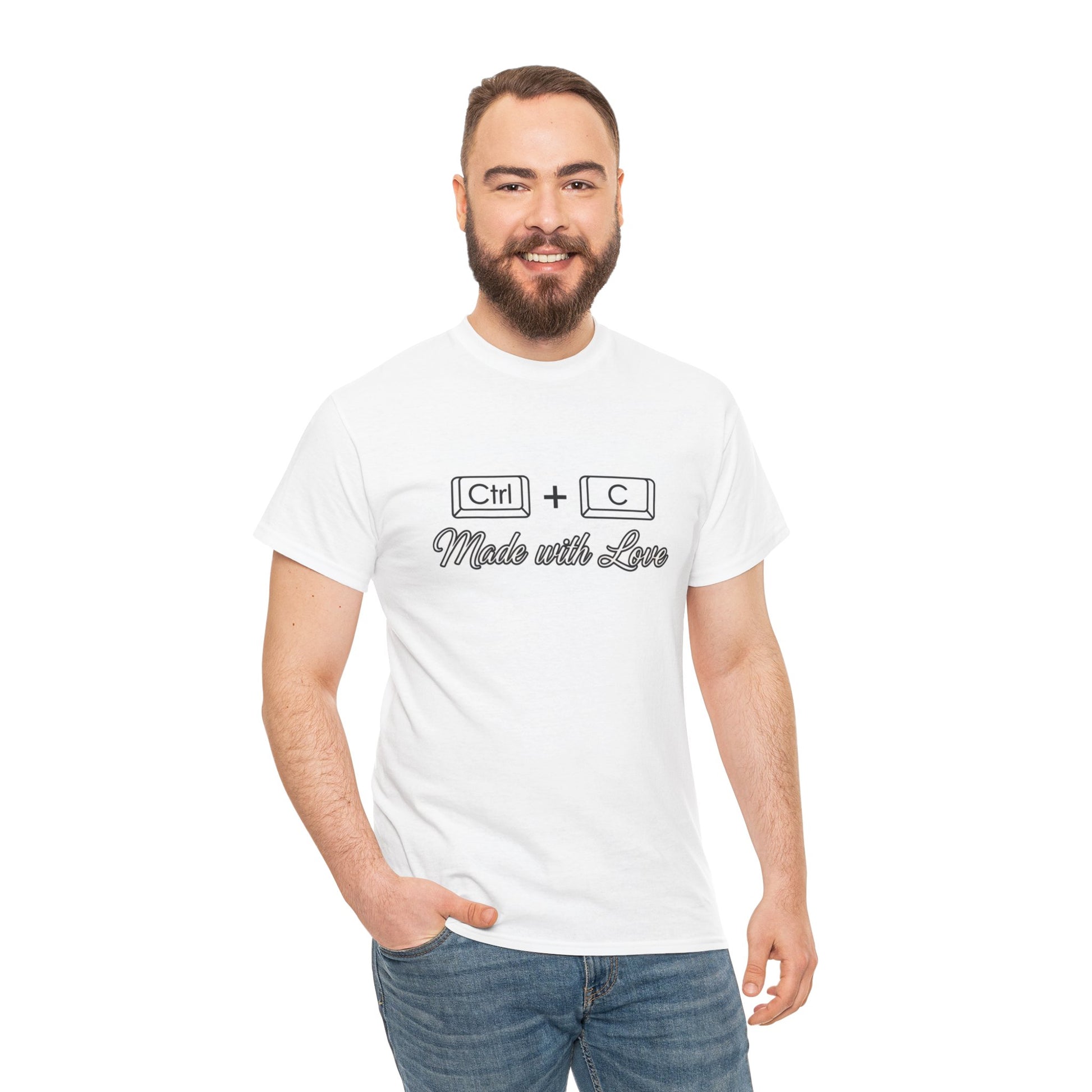 Made with Love Coder Shirt - Lustiges Geschenk für Software-Entwickler und Informatiker