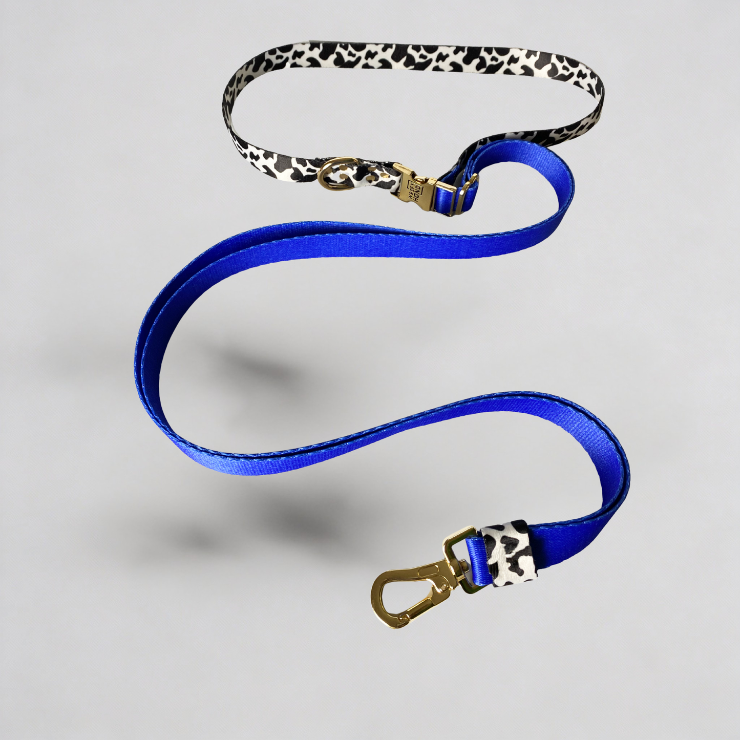 Hundeleine Blueberry Detail - Premium Gold-Karabiner und Verschluss