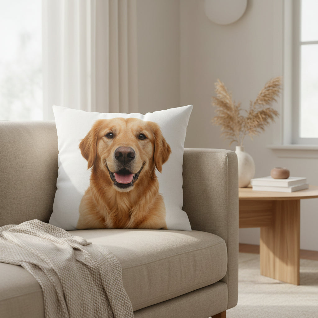 Personalisierbare Kissenhülle quadratisch aus Polyester mit individuellem Design

