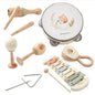 Holz Musikinstrument-Set Eichhörnchen 7-in-1 – CE-zertifiziert, Montessori ab 12 Monaten

