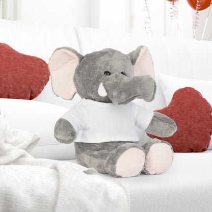 Personalisierbarer Teddybär mit individuellem T-Shirt — Plüschtier-Geschenk mit Wunschbild oder Wunschtext