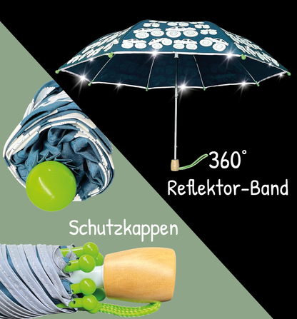 Kinder Regenschirm Monster Truck mit Farbwechsel & Reflektor – Magic