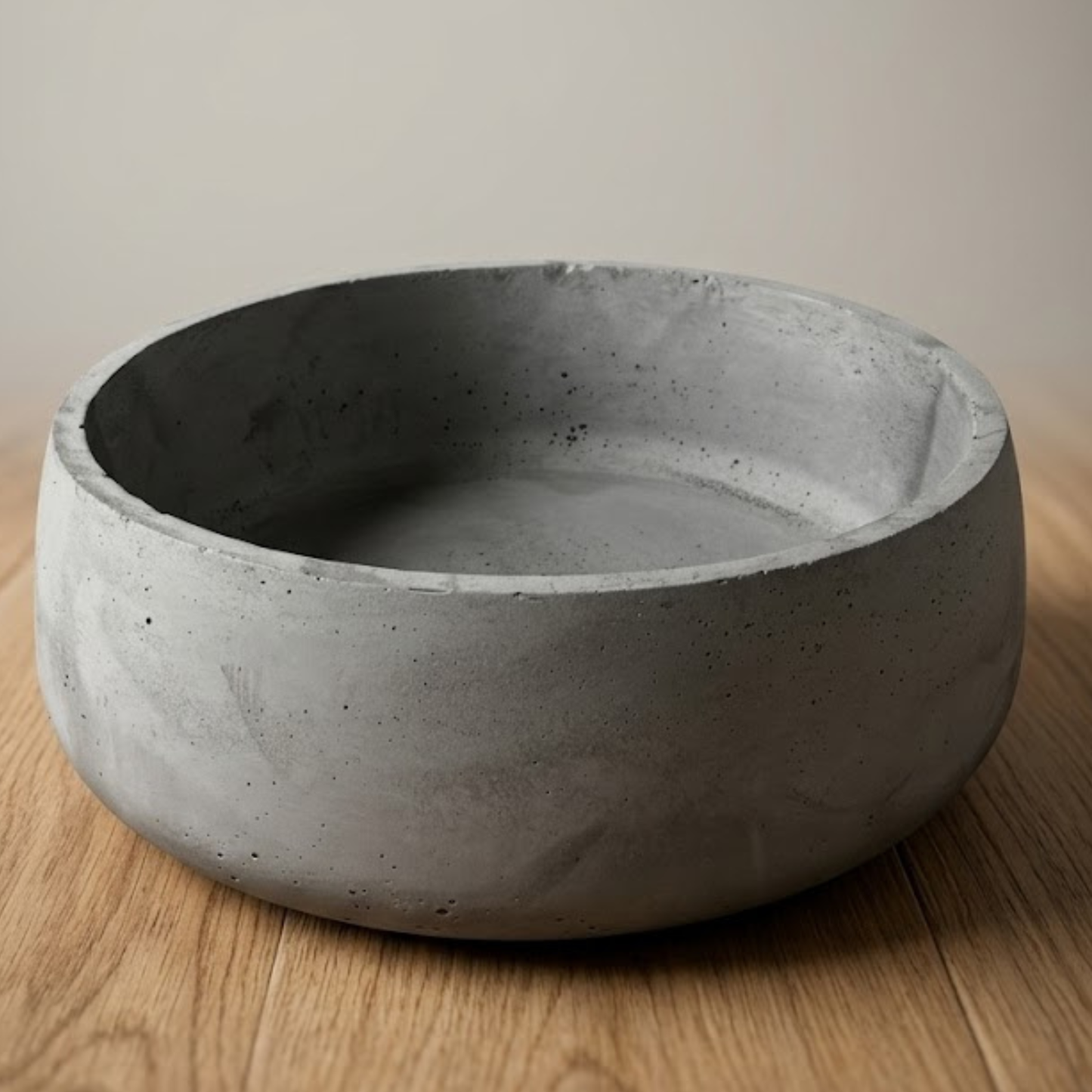 Betonschale "Schwarzwald-Massiv" – Rund & Handgegossen (18cm)