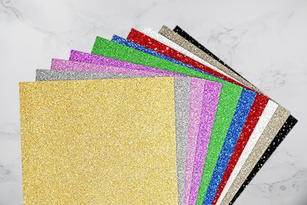 Glitzerfolie für Personalisierung  Schlüsselanhänger

