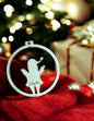 Personalisierbare Weihnachtsanhänger aus Holz