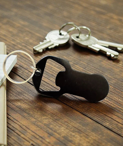 Einkaufswagen-Chip/Schlüsselanhänger mit Flaschenöffner Aluminium