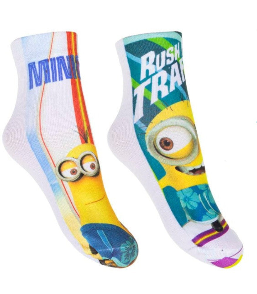 Minions Socken 2 Paar Kinder & Unisex – Outdoor-Socks Ich einfach unverbesserlich