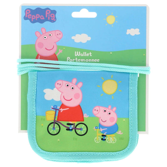 Peppa Pig Geldbörse Kinder bunt – Kinderportemonnaie Peppa Wutz Geschenk Mädchen
