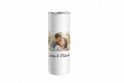 Personalisierbare Thermoflasche mit individuellem Bild und Text