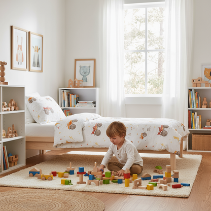 Kinderbettwäsche Monstertrucks Satin Baumwolle – weich, hautfreundlich, langlebig