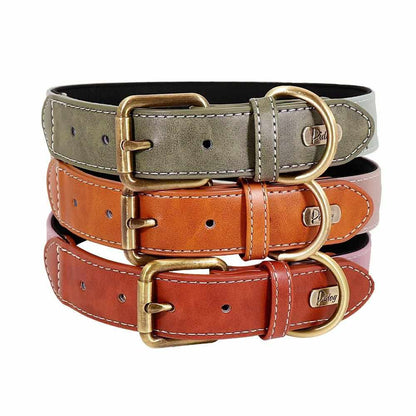 Hundehalsband mit Gravur Kaffeebraun – reflektierend, robust, hautfreundlich