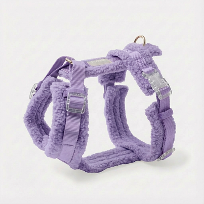 Hundegeschirr-Set mit 240cm Leine - Elegantes Design in Violett