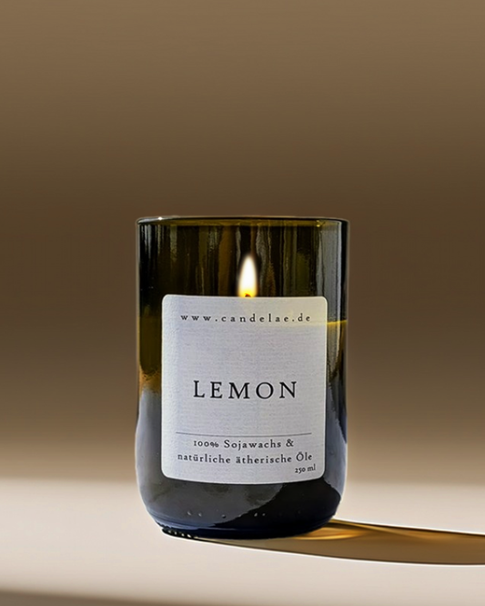 Lemon Duftkerze – Frische Sojawachs Kerze mit Zitronenduft kaufen