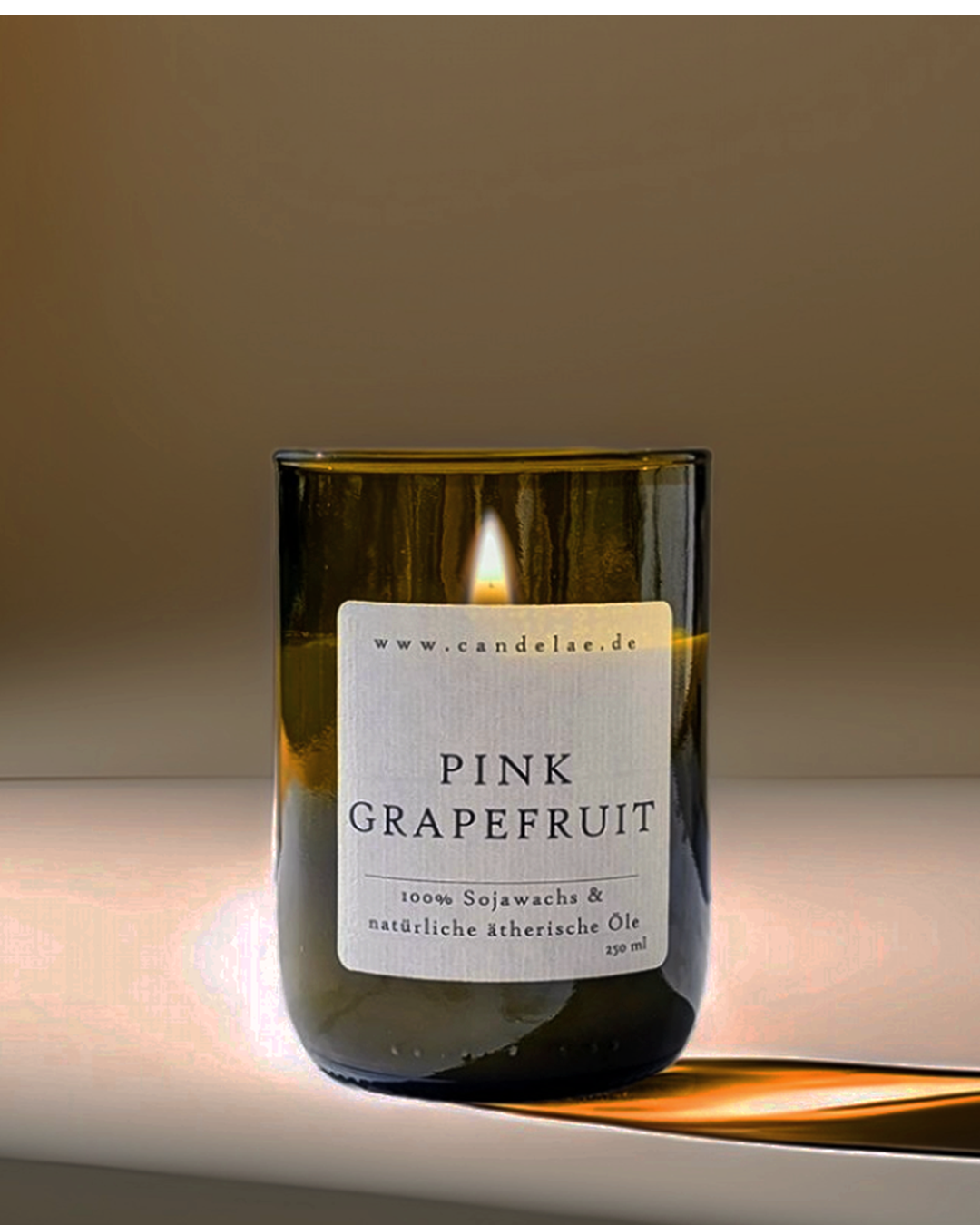 Duftkerze Pink Grapefruit – Zitrus Energie Sojawachs