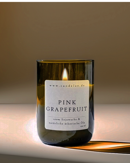 Duftkerze Pink Grapefruit – Zitrus Energie Sojawachs