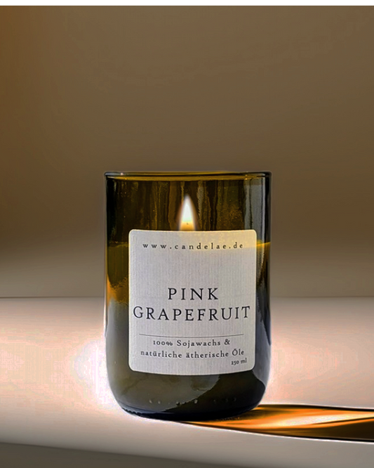 Duftkerze Pink Grapefruit – Zitrus Energie Sojawachs