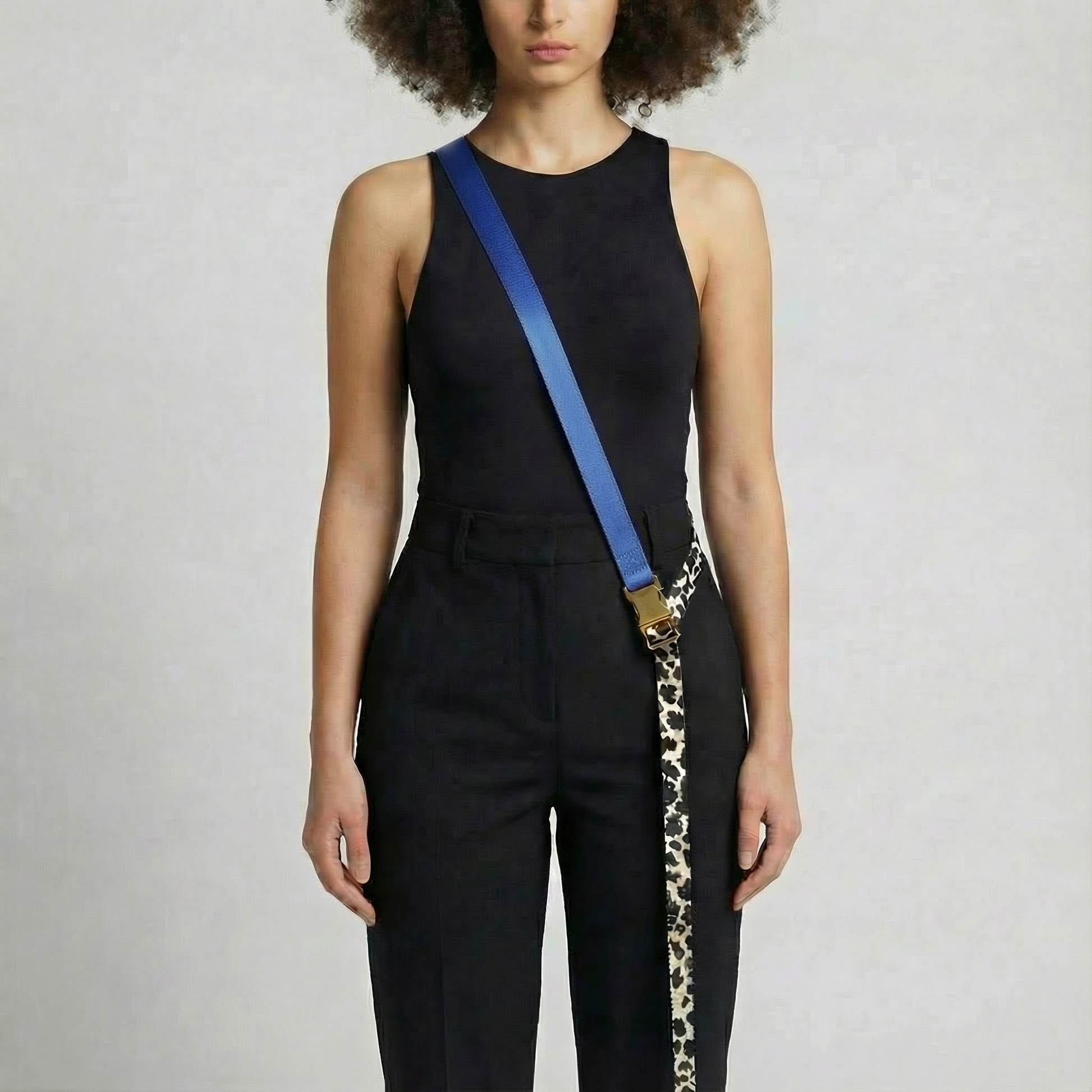  Hands-Free Hundeleine Blueberry - Freihändig als Hüftleine mit Goldmetall

