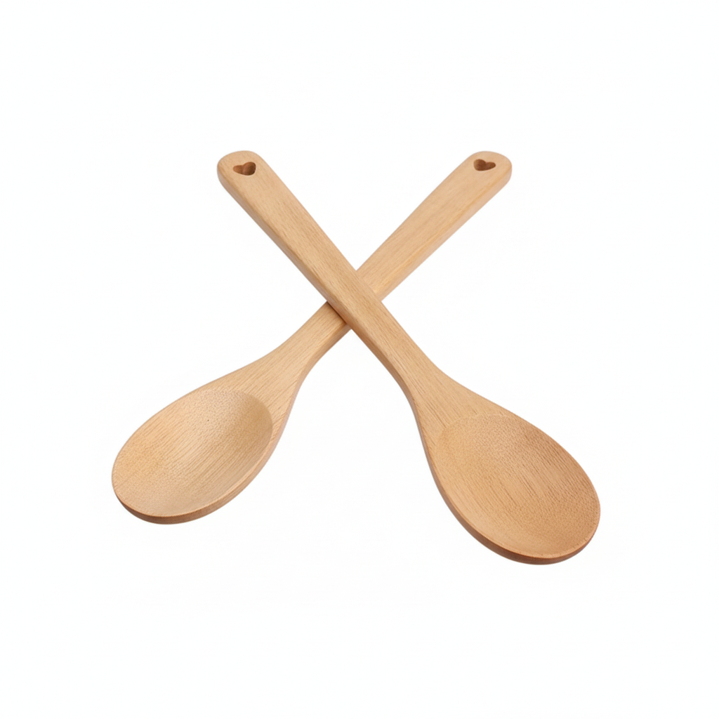 Akazien Kochlöffel Set mit Gravur nachhaltige Holzlöffel Küche personalisierbar