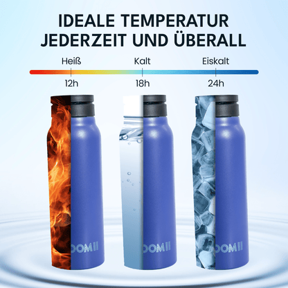 Edelstahl Trinkflasche 800ml – Magnetdeckel & Handyhalter