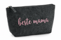 Kleine personalisierbare Filztasche mit Reißverschluss, Kosmetiktasche aus robustem Filz
